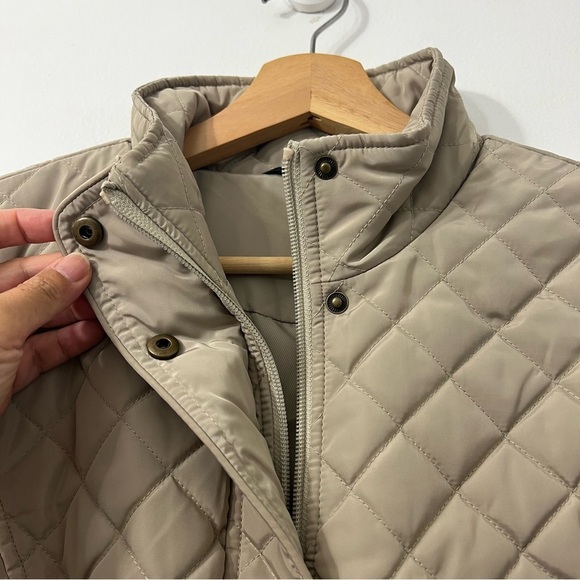 Lauren Ralph Lauren Diamond Quilted Mockneck Jacket Women’s Small Classic Preppy - Picture 6 of 14